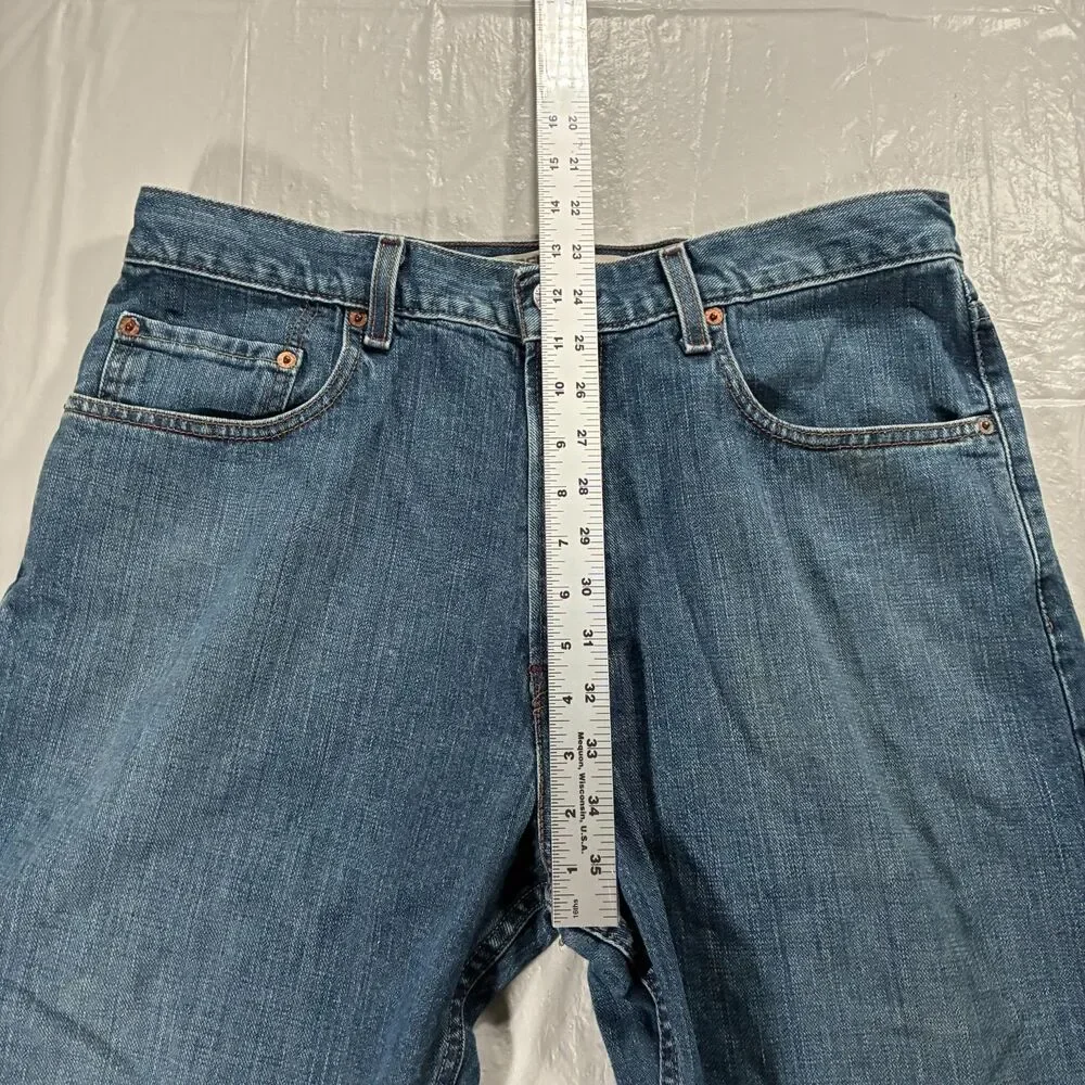 VTG Levi's 569 Loose Straight Jeans Mens 34x32 Light Wash Blue Baggy Denim Y2K